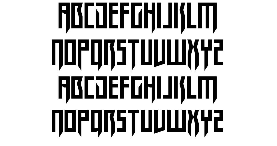 Megarok font Örnekler