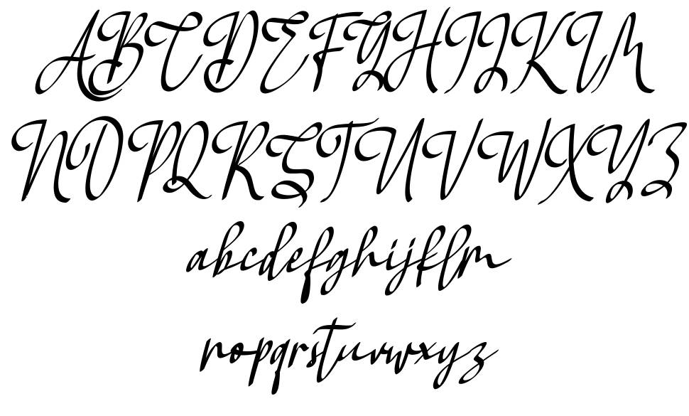 Megathon font specimens