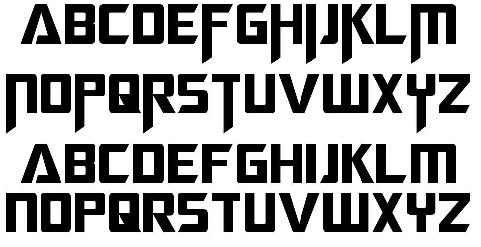 Megatron font Örnekler
