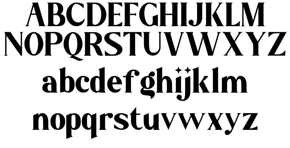 Megatura font specimens