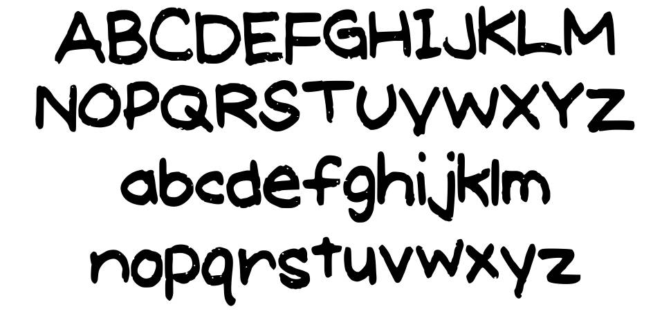Meghans Font font specimens