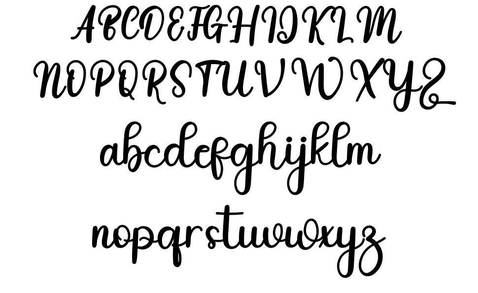 Meghina font specimens