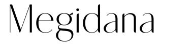 Megidana шрифт