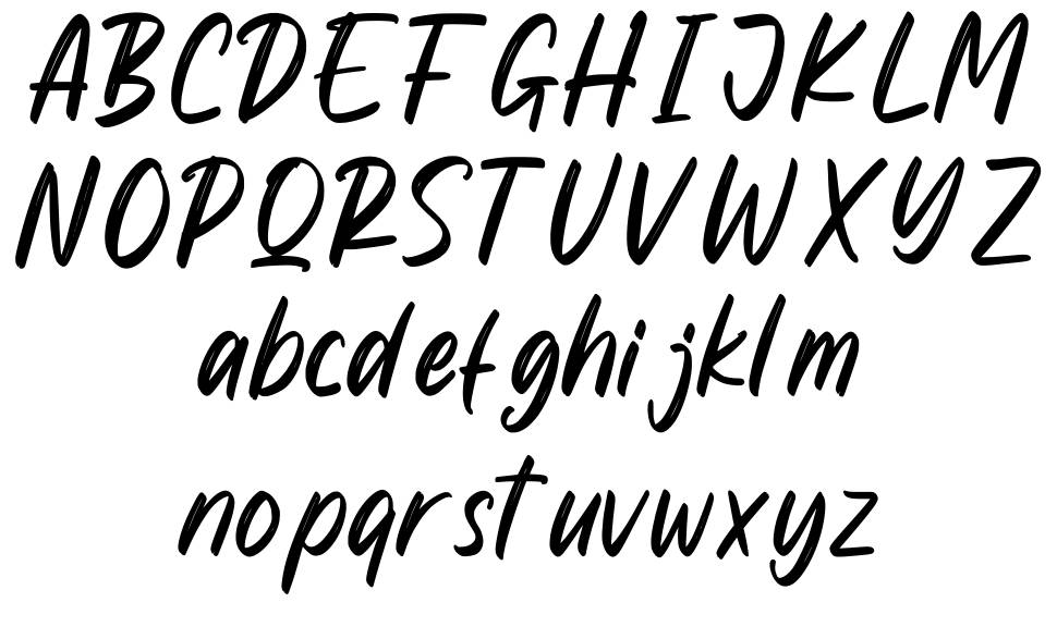 Megiday font specimens