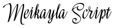Meikayla Script шрифт
