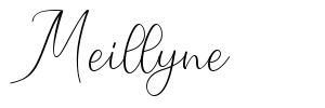 Meillyne font