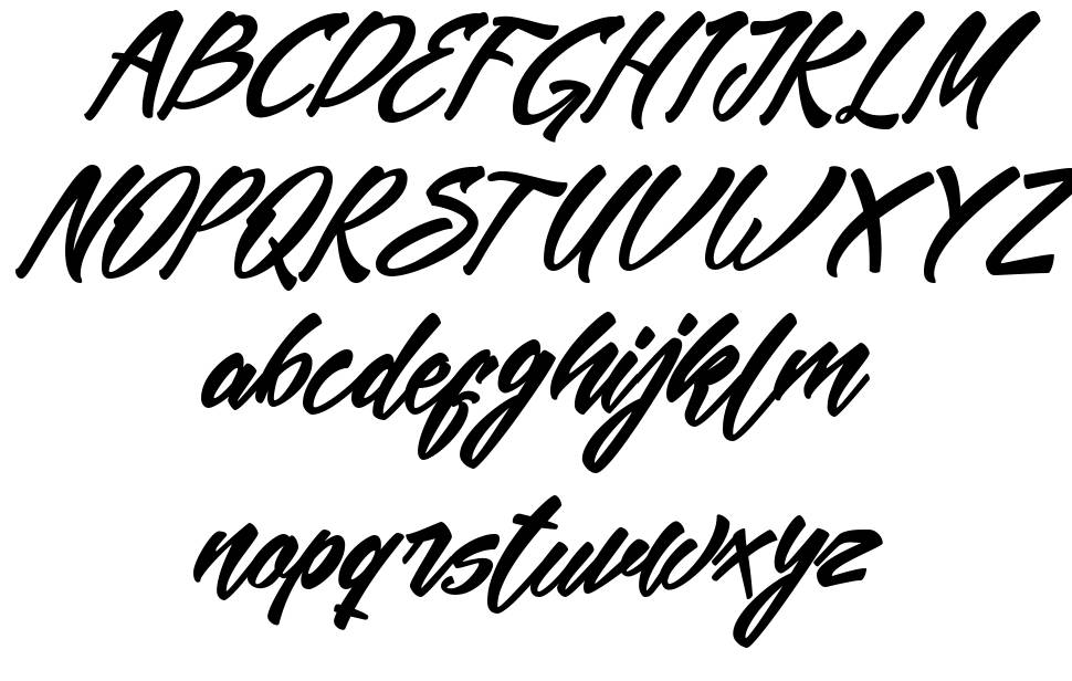Mekar Script font specimens
