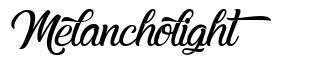 Melancholight шрифт