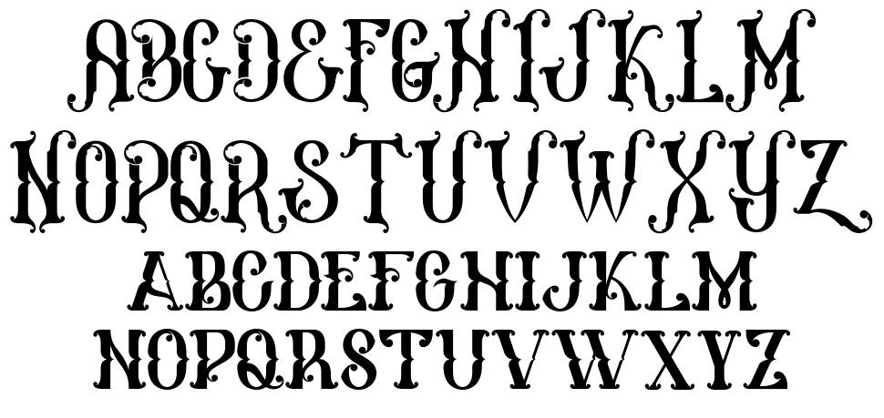 Melanesia font Örnekler