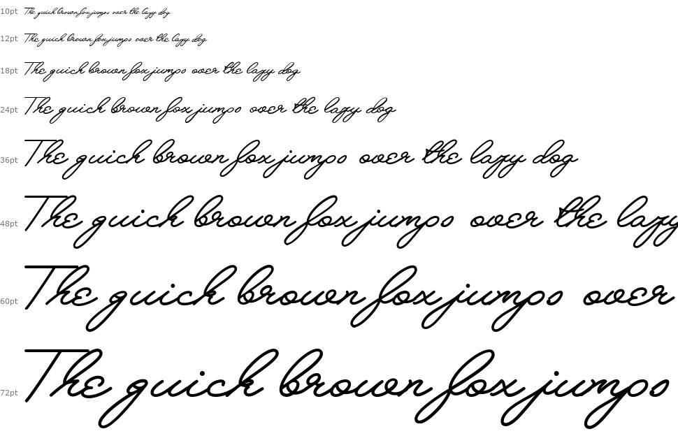 Melay Script шрифт Водопад