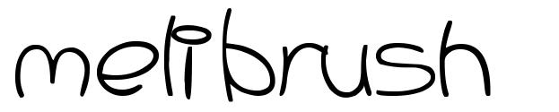 Meli Brush шрифт