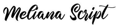Meliana Script font