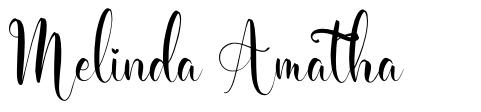 Melinda Amatha font