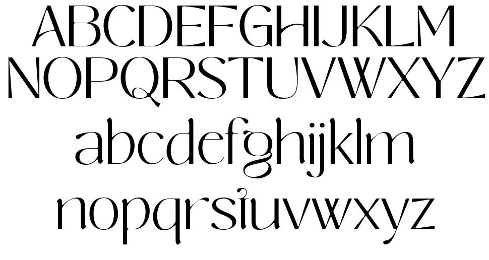 Melkia Starlight font specimens
