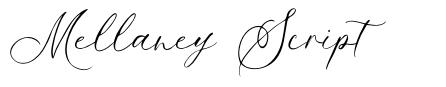 Mellaney Script font
