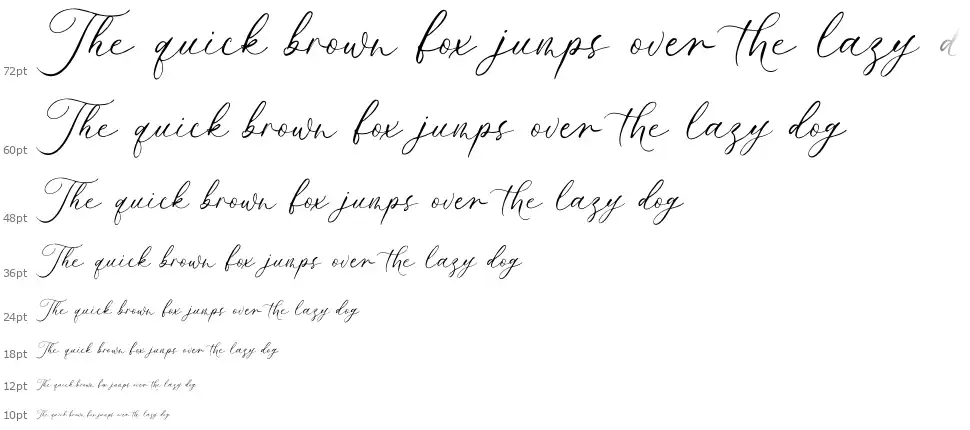 Mellaney Scriptfont waterfall