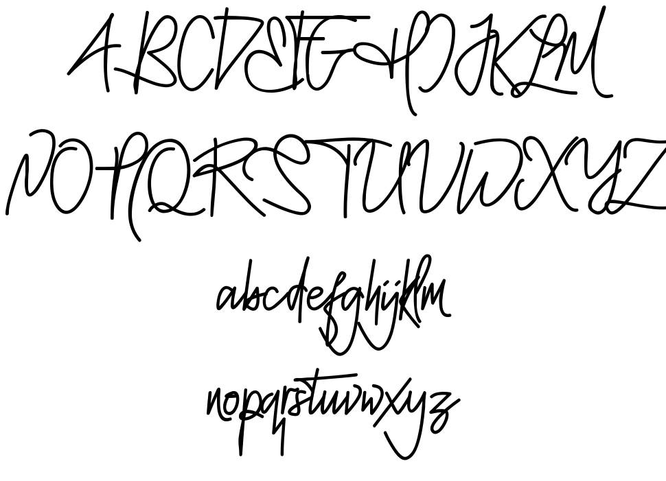 Mellgatha font specimens