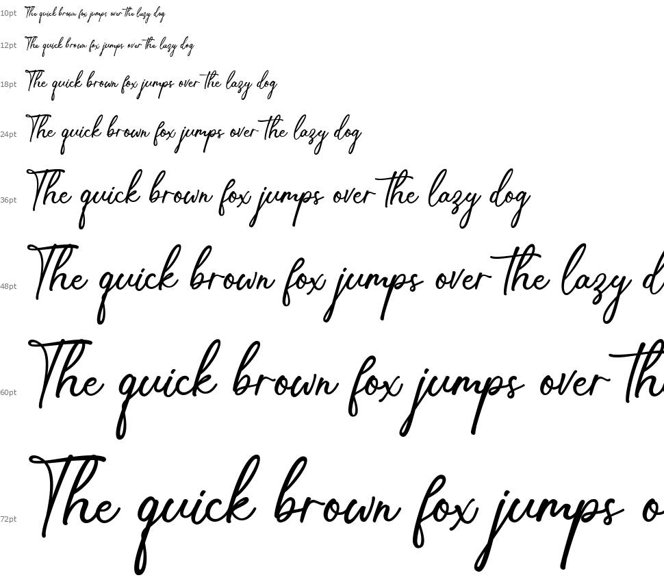 Mellisa Handwritten шрифт Водопад