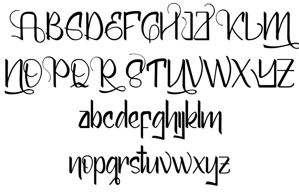 Mellunker フォント 標本
