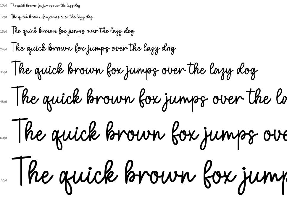 Melly Cute font Waterfall