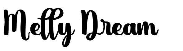 Melly Dream font