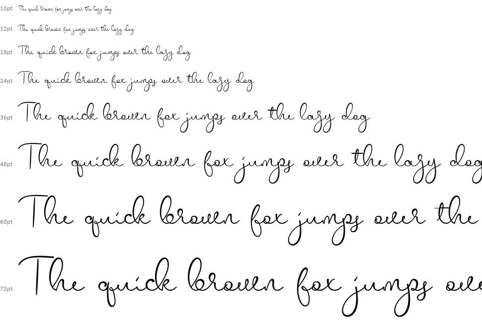 Melodie font Waterfall