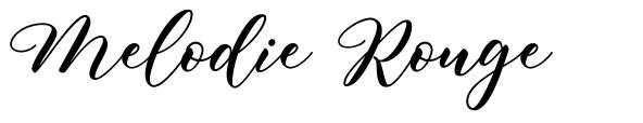 Melodie Rouge font