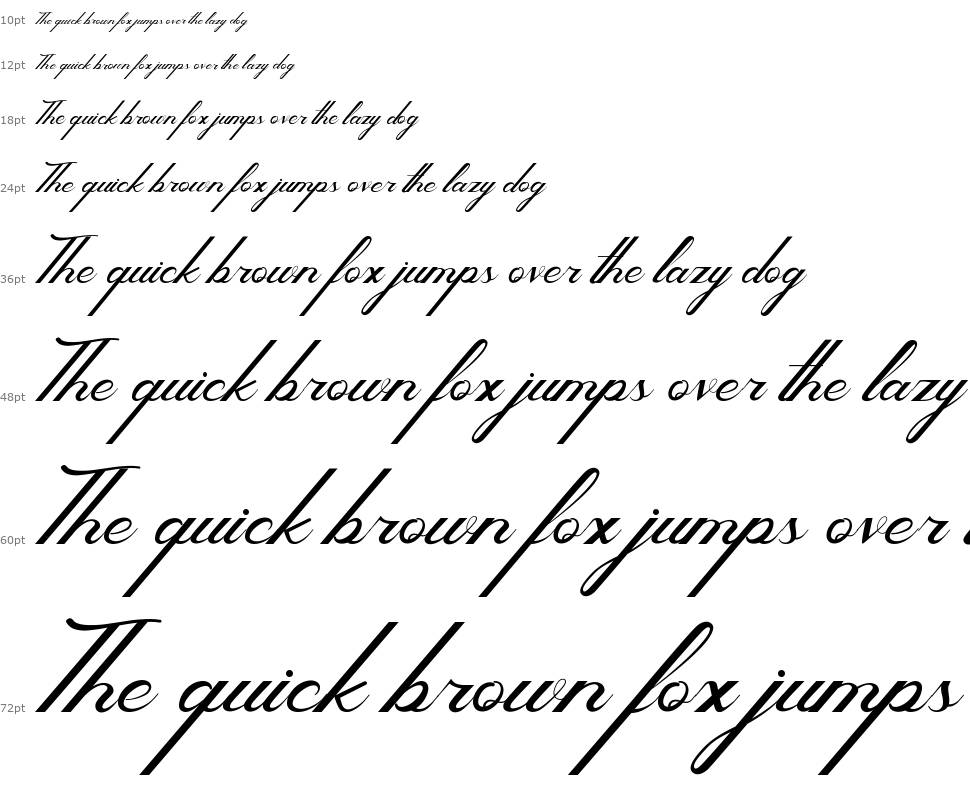 Melodious Script font Şelale