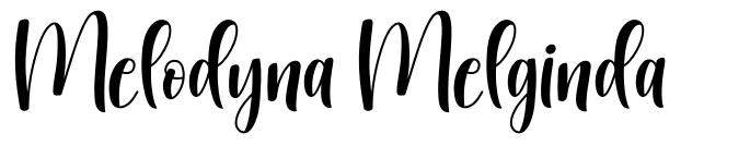Melodyna Melginda font