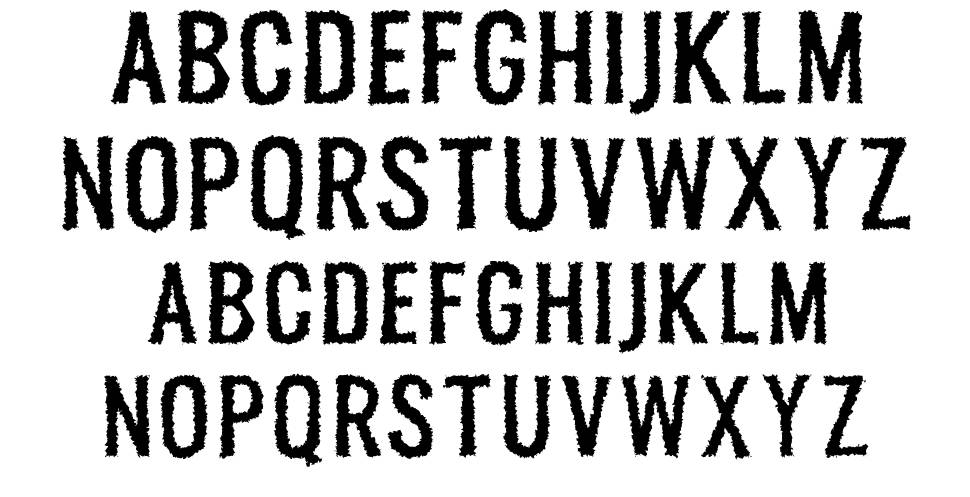 Melvis 字形 标本