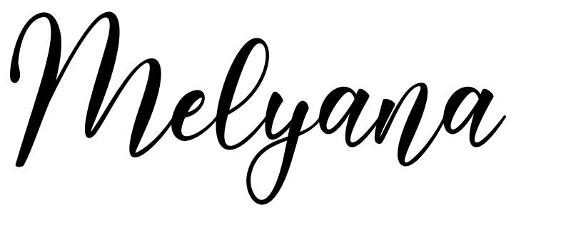 Melyana шрифт