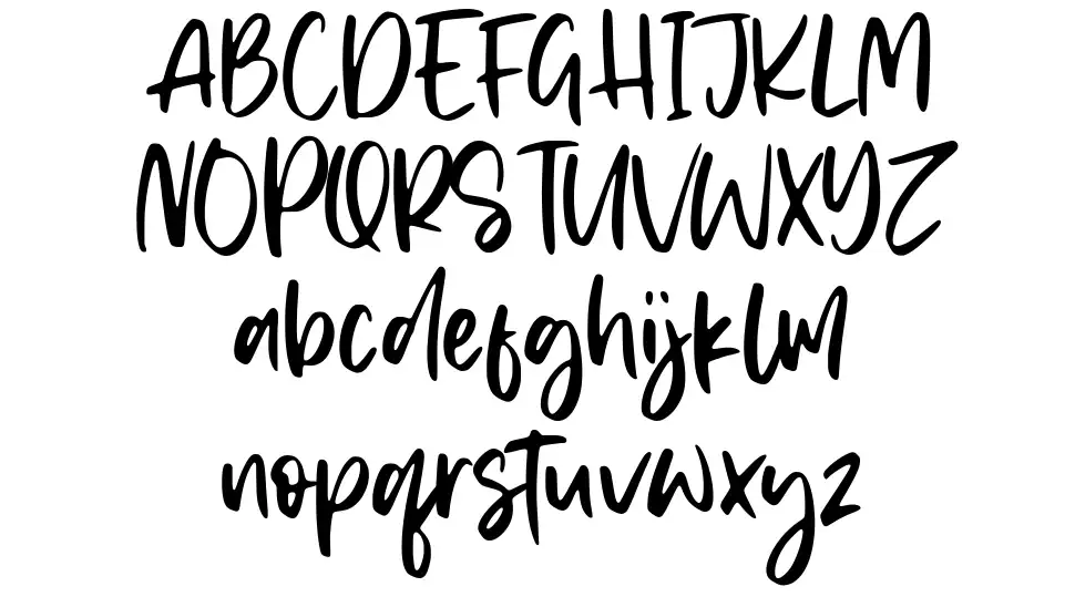 Memphis River font Örnekler