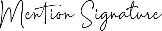 Mention Signature
