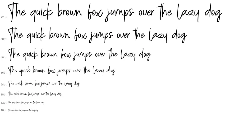 Menulist Beautyfont waterfall