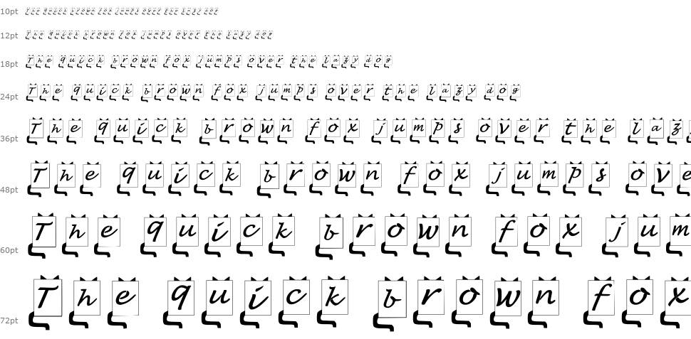 Meow Essay font Waterfall