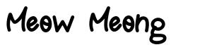 Meow Meong font