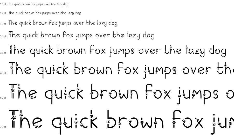 Meows font Waterfall
