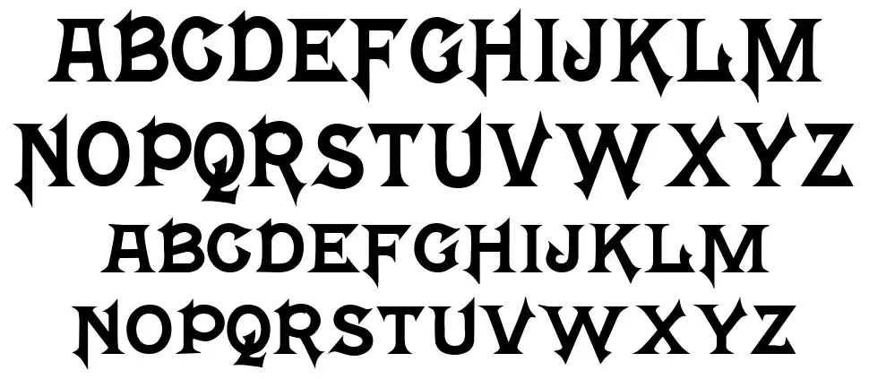 Mephisto font Örnekler