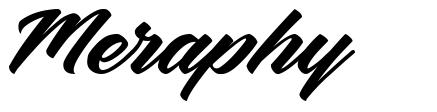 Meraphy шрифт