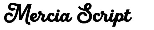 Mercia Script font
