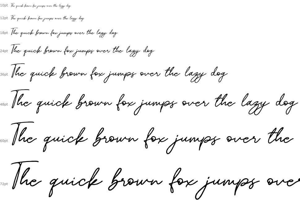 Mereoleona Script шрифт Водопад