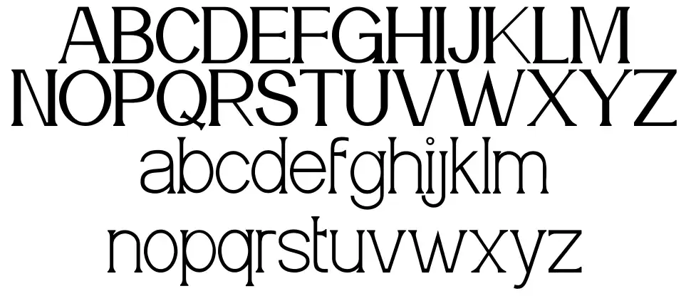 Meridian font specimens