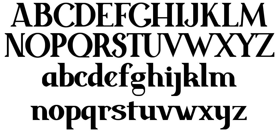 Meridies Antiqua 字形 标本