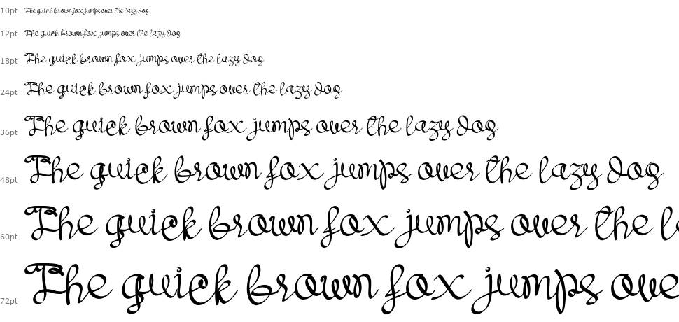 Merlinian font Waterfall