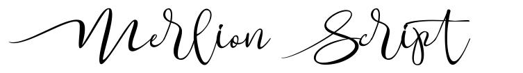 Merlion Script font