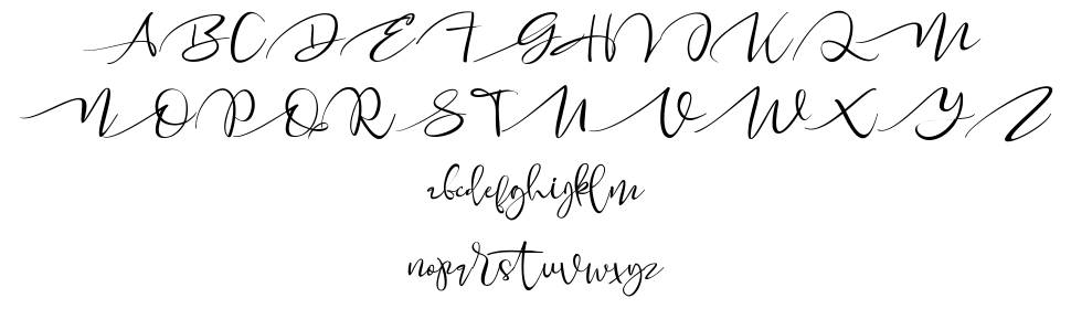 Merlion Script フォント 標本