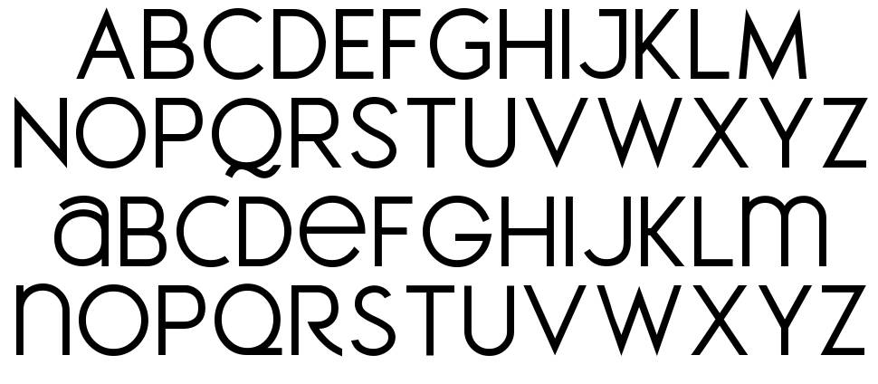 Meroche font Örnekler