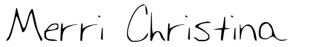 Merri Christina font