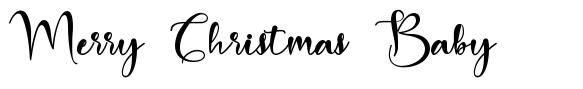 Merry Christmas Baby font