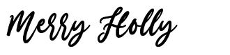 Merry Holly font
